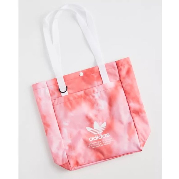 adidas Originals Simple Red & White Tie Dye Tote Bag - Picture 2 of 12